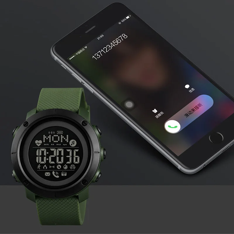 Водонепроницаемые умные часы на Android спортивные для мужчин и женщин с