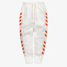 HFNF мужские тренировочные брюки боковая полоса уличного движения с принтом, мужские уличные спортивные штаны для пробежек в повседневном стиле