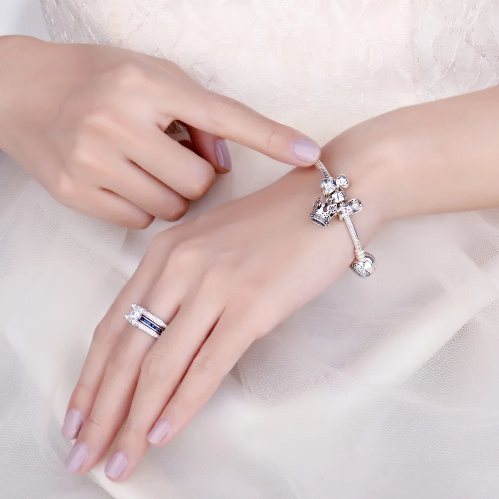 JewelryPalace браслет из серебра 925 пробы с подвеской в виде щенка и собаки оригинальный