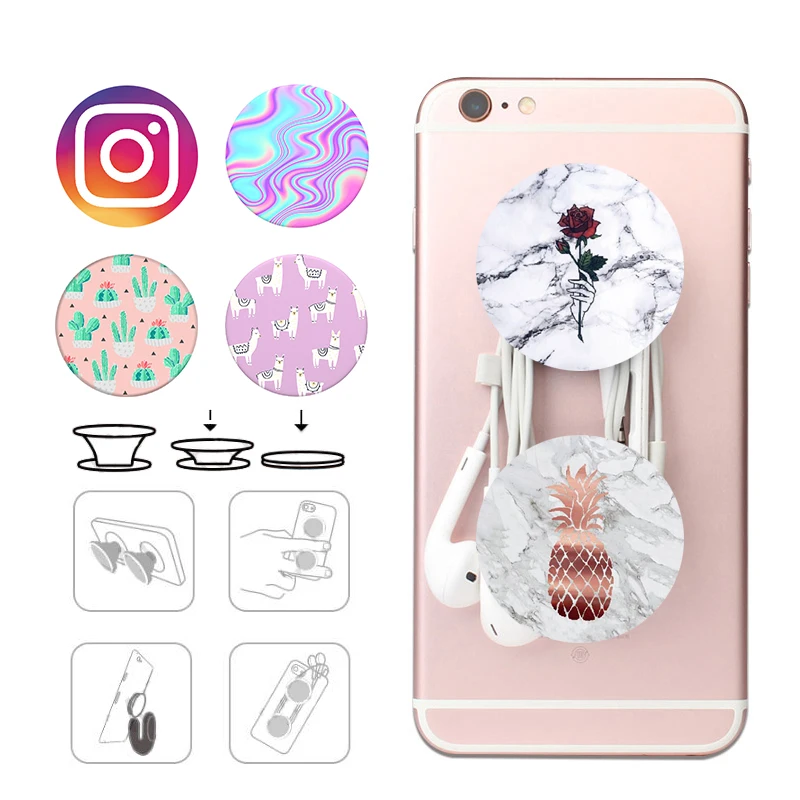 Original PopSocket Beautiful Marble Patterns Mobile Phone Holder