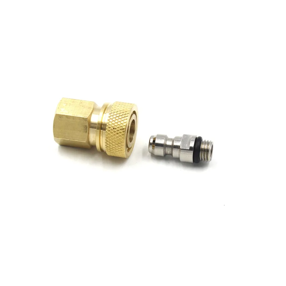 

PCP Airforce Paintball M8x1 Male Plug Stainless Steel 8MM M10x1 Female Quick Disconnect SET Coupling Connector Fittings Socket