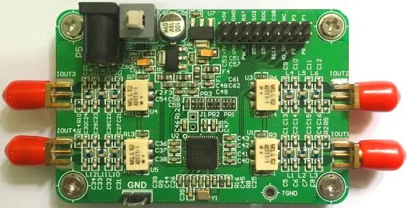 

AD9959 Module Four Channel 200M DDS Module 4 RF Transformers Sine Modulation Linear Scan