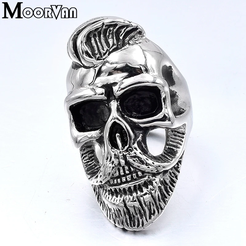 Moorvan 1 99 долларов сша/шт. кольцо с черепом для бороды в стиле старого джентльмена