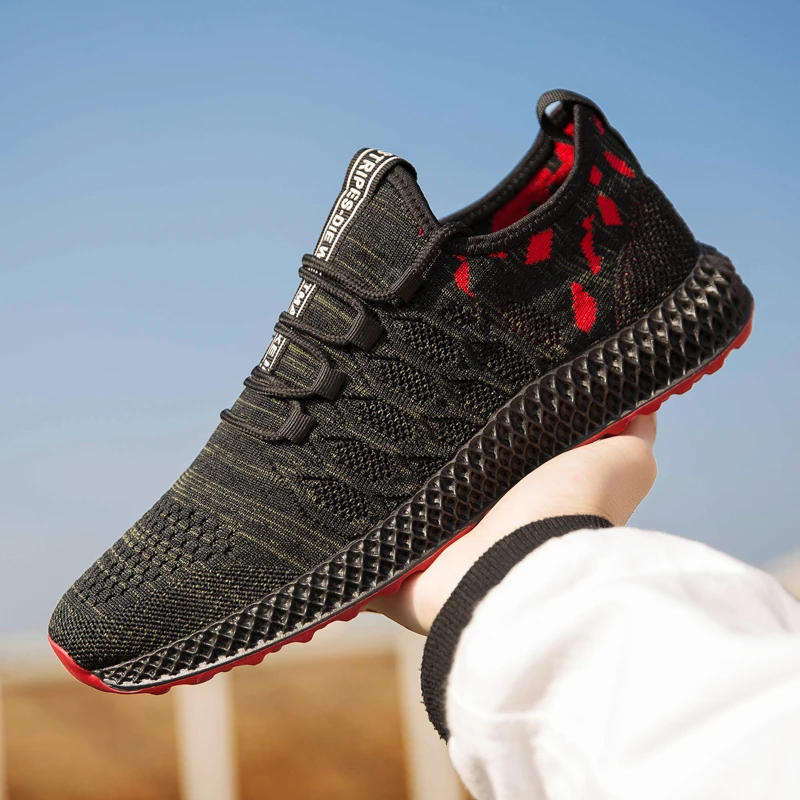 

Summer Shoes Men Mesh Casual Shoes Breathable 2019 New Spring Men's Sneakers Fashion Mens Casual Shoes Lace Up Man Shoes Black