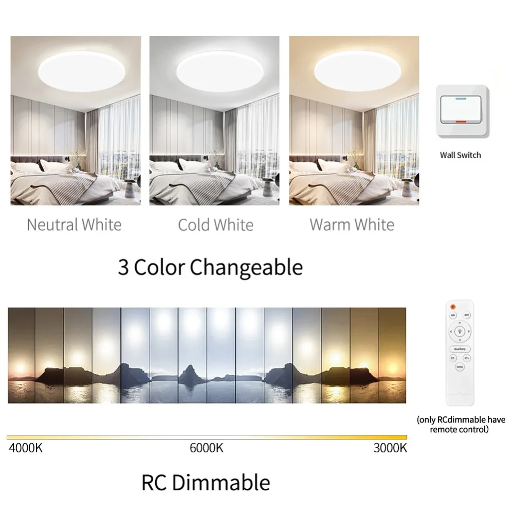 Ультратонкий Светодиодный потолочный светильник 110 В 220 В|living room|lamp living roomlighting