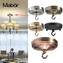 Ретро потолочный крючок круговая тарелка люстра кулон для домашнего светильника