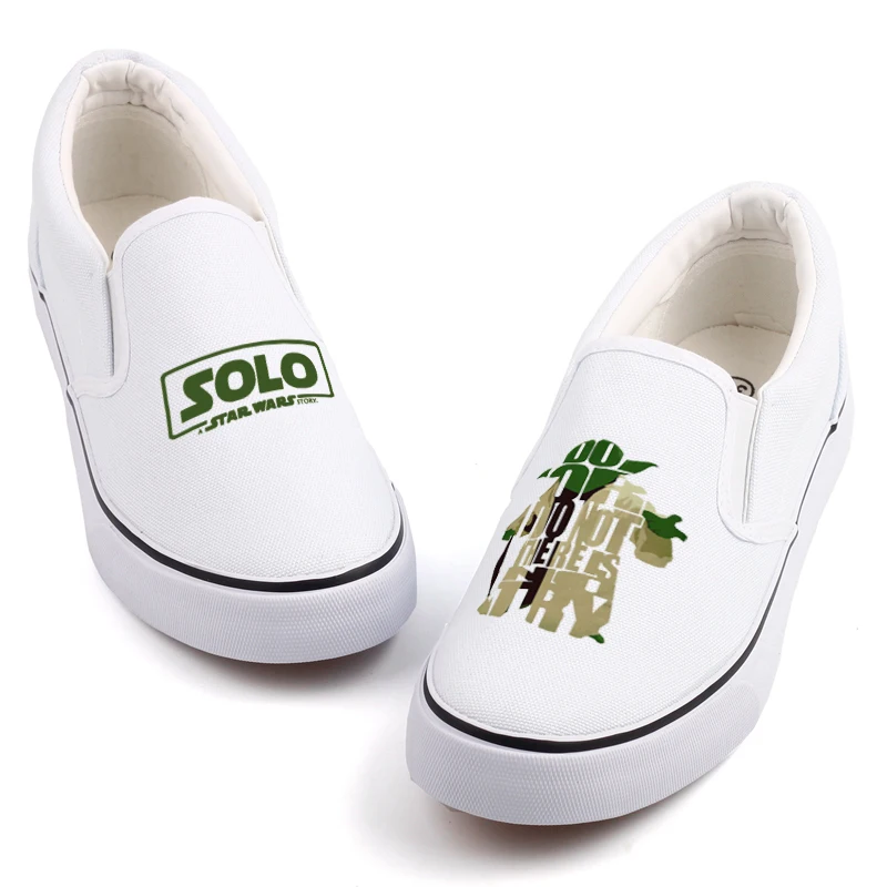 

Hot Movie Star Darth Vader Print Canvas Shoes Loafers Graffiti Cartoon Design Women Slip On Ladies Oxford Shoes Scarpe Donna