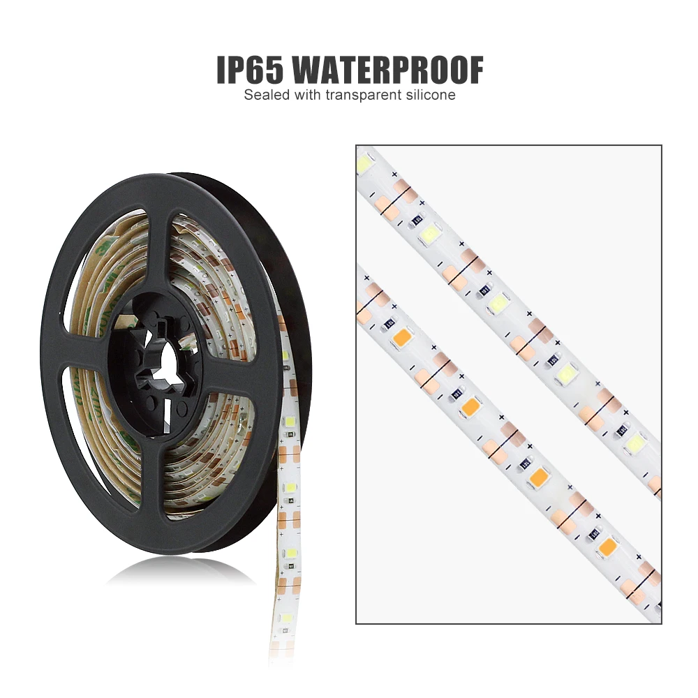 Новые сенсорные диммер светодиодные ленты лампы с питанием от USB 2835 SMD 1 м 2 м 3 м 4 м 5 м освещение для ТВ настольного экрана фоновое освещение