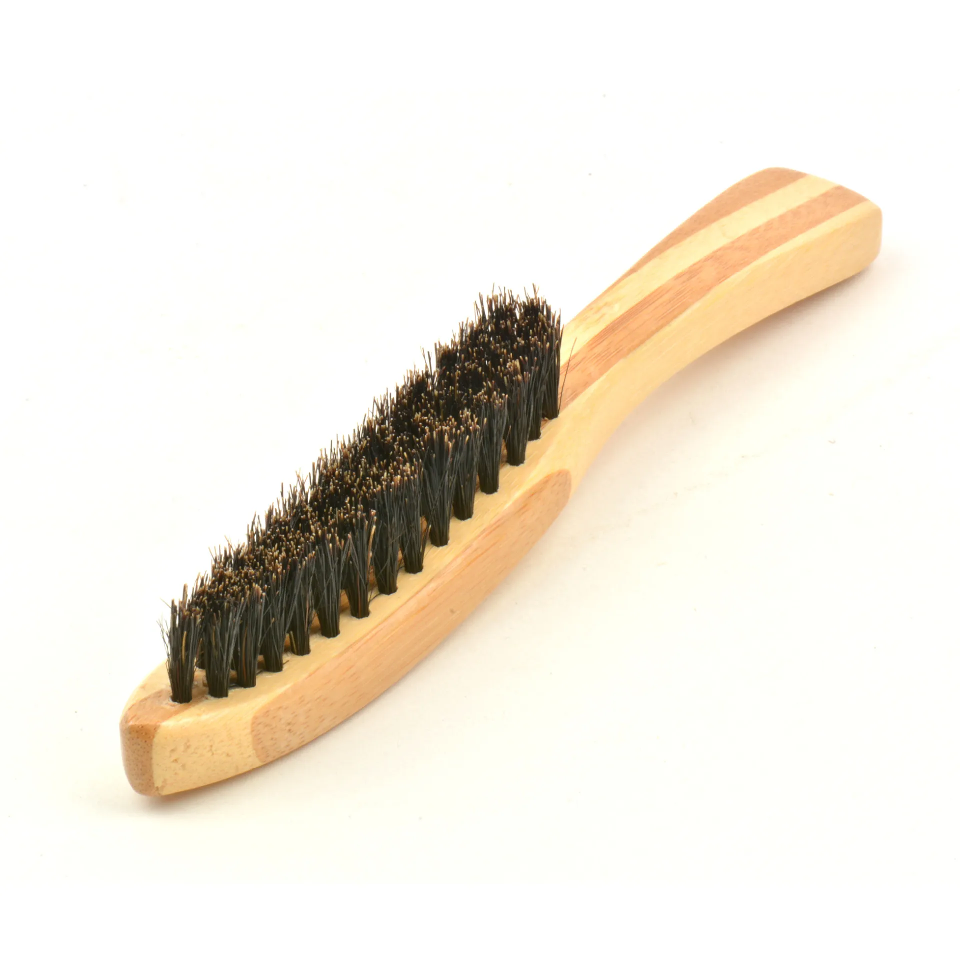 1 PCS Top Quality Bamboo Handle Beard Styling Brush For Men Practical Facial Hair Cleaning Tool 4