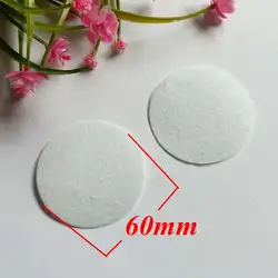 Eco - Friendly Round Felt Fabric Pads - 50PCS Pack for Craft and Sewing Projects (White60mm)