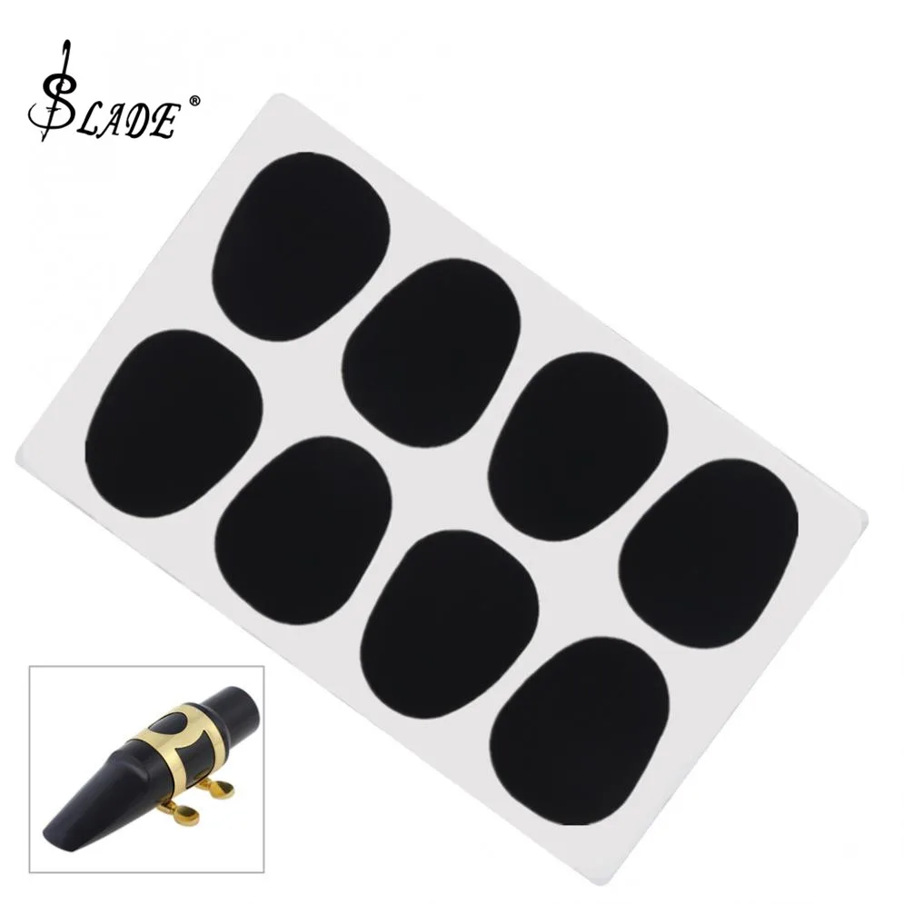 

8pcs Black Silicone 0.5mm Alto Tenor Saxophone Clarinet Mouthpiece Cushions