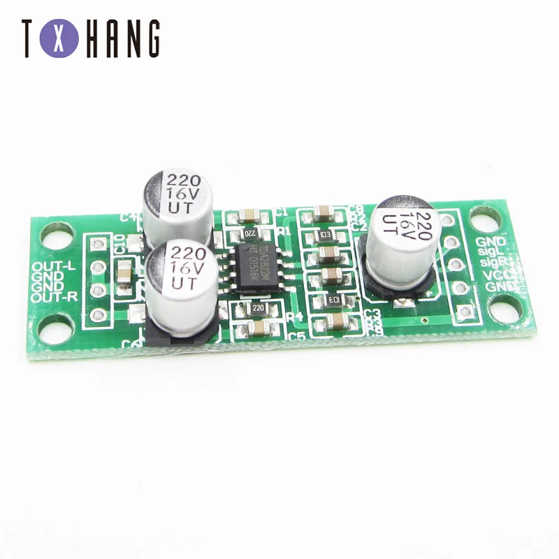 

2x1.5W TDA2822 Dual Channel Stereo Audio Amplifier Module Power Amplifier Board Audio Board 5V 41x20mm Amplificador Audio