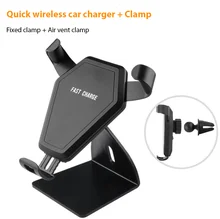 

VBNM Qi Car Wireless Charger For iPhone Xs Max XR X Samsung Android Phone Fast Wirless Charging Car Phone Holder 10W
