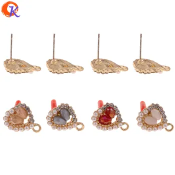 

Cordial Design 50Pcs 12*16MM Jewelry Accessories/Crystal Earrings Stud/Soft Pin/Hand Made Making/Jewelry Findings Components