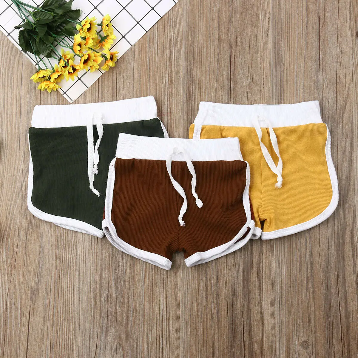 

Toddler Baby Boy Knitted Pits Casual Pure Pants Outfits Sunsuit Beach Clothes Summer Playsuit