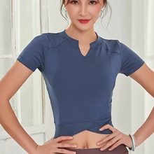 Женские футболки для йоги спортивная одежда Беговые тугие рубашки Фитнес Топ быстросохнущие тонкие топы на бретелях