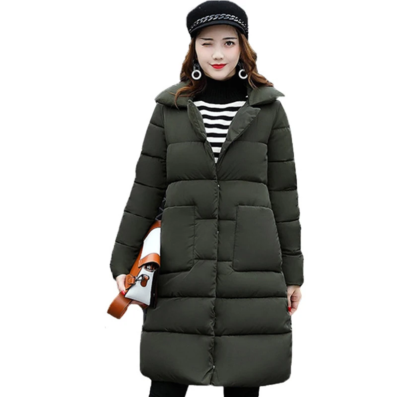 

2017 New Spring Parka Jacket Women Winter Coat Womens Medium-Long Cotton Padded Warm Jacket Coat High Quality Hot Sale