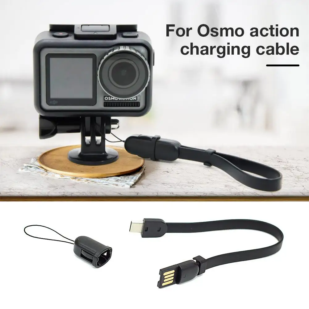 Инновационный usb-удлинитель для DJI Osmo Action, кабель для синхронизации данных, адаптер, кабель для зарядки, Спортивная камера, шнур, аксессуар, кабель для передачи данных