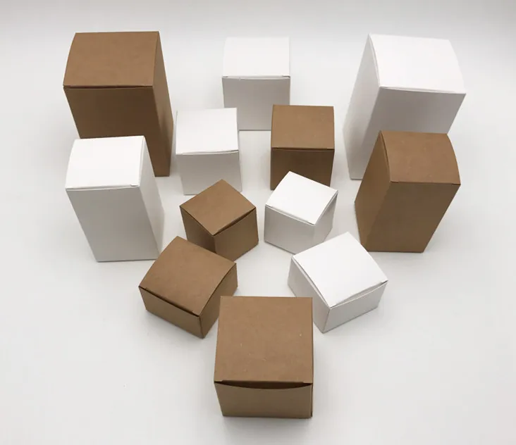 8*8*12 см белый события картонный складной бумажный упаковочная коробка пустая косметика, Подарочная флакон для эфирных масел бумажные коробки 200шт \ Лот