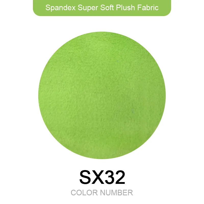 Новейший 1 мм ворс супер стрейч 5% спандекс 165x80 см мягкая короткая плюшевая ткань игрушки ткань диван одежда пижамы швейный материал - Цвет: SX32