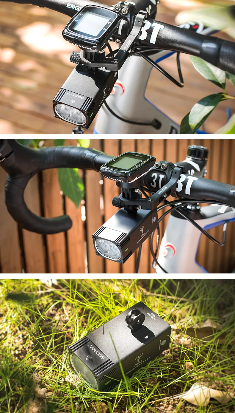 Top Gaciron Intelligent V7D-1000/1600Lumen Mountain Bicycle Light Front USB Rechargeable IPX6 Waterproof Bicycle Light For Race 19