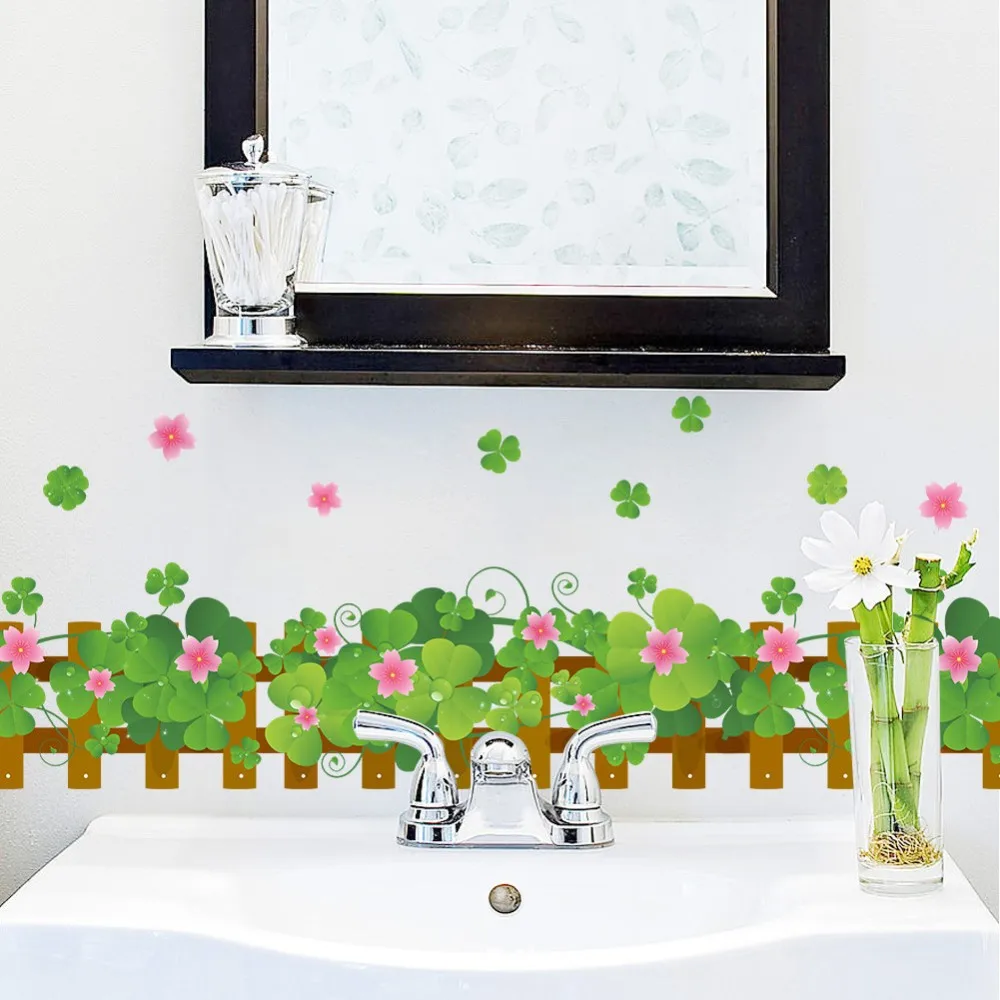 DIY наклейки на стену домашний декор природа красочные цветы трава Стрекоза наклейки muraux 3d наклейки на стены цветочные pegatinas де pared