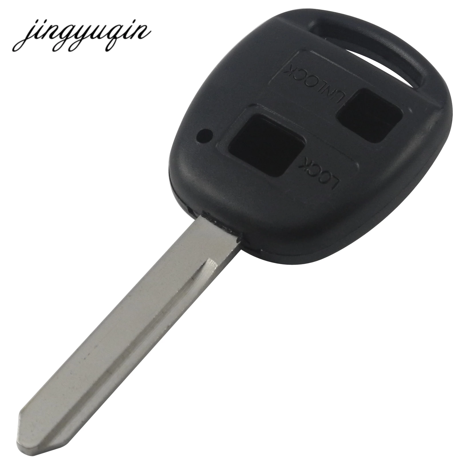 JINGYUQIN 10PCS/LOT TOY47 2/3 BUTTONS REMOTE KEY SHELL FOR TOYOTA YARIS AVENSIS CAR KEY FOB CASE REPLACEMENT
