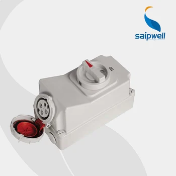 

IP67 4P 16A 400V interlock switch socket ( SP-5600 )