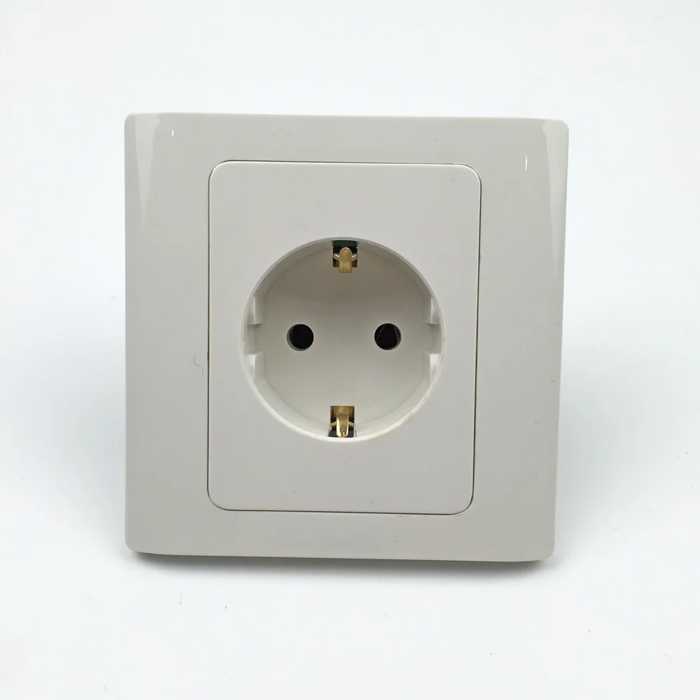 

Power Socket Panel AC 110~250V 16A CE certification, German standard, wall panel socket
