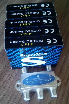 

SUPER MAX DS-40 High quality 4 in 1 DiSEqC Switch Satellites FTA TV LNB Switch For Satellite Receiver