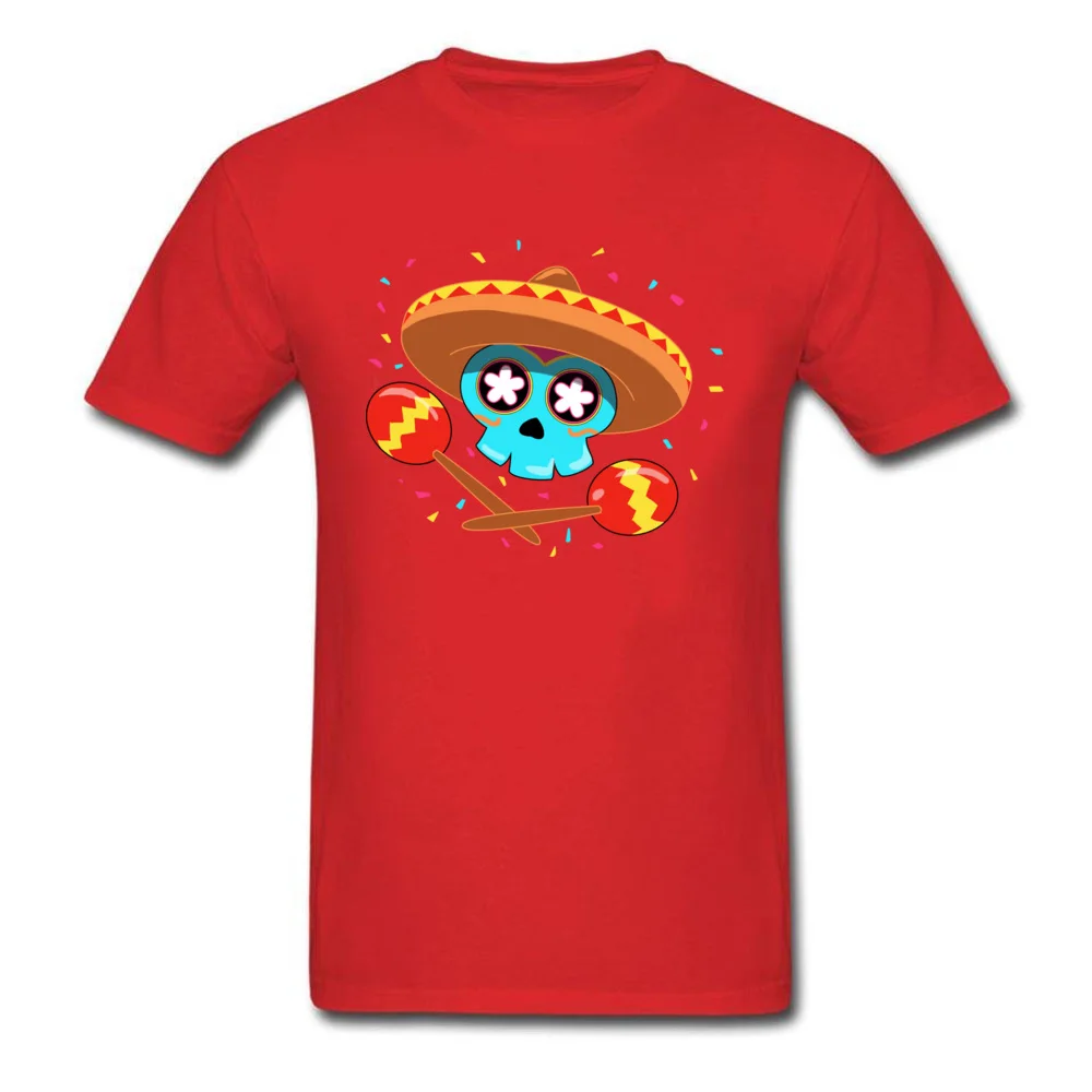 cross maracas 7315 Casual T Shirts for Men 100% Cotton Summer Fall Tops Shirt Clothing Shirt Short Sleeve New Arrival Crewneck cross maracas 7315 red