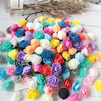 

30pcs/lot Mini PE Foam Rose Flower Head Artificial Rose Flowers Handmade DIY Wedding Home Decoration Festive & Party Supplies