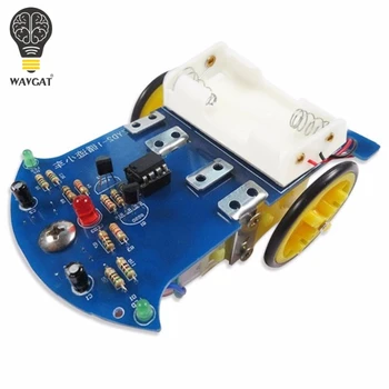 

WAVGAT Intelligent Tracing Smart Car Chassis Kit Trace Intelligent Track Line Car Fun Electronic Production DIY Kit Practice