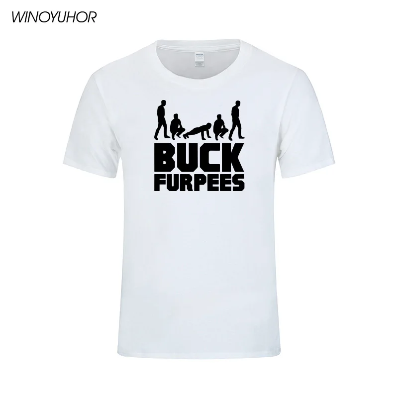 Футболка с принтом Buck Furpees Burpees для мужчин летняя новая мода хлопок футболка для фитнеса топы футболки Camisetas Masculina