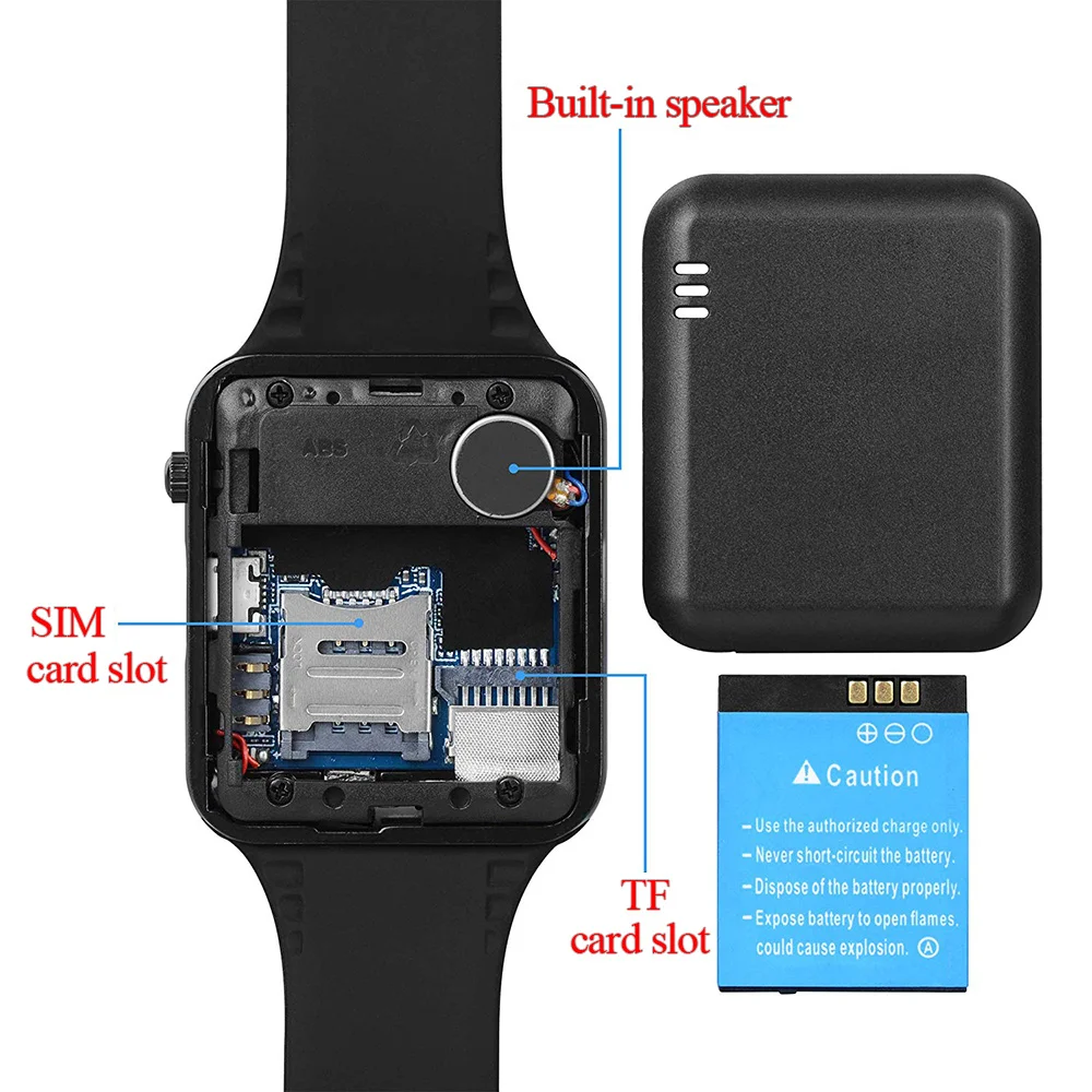 Smart watch men touch screen support SIM card bluetooth camera compatible with both Android IOS made by PLYSIN X1