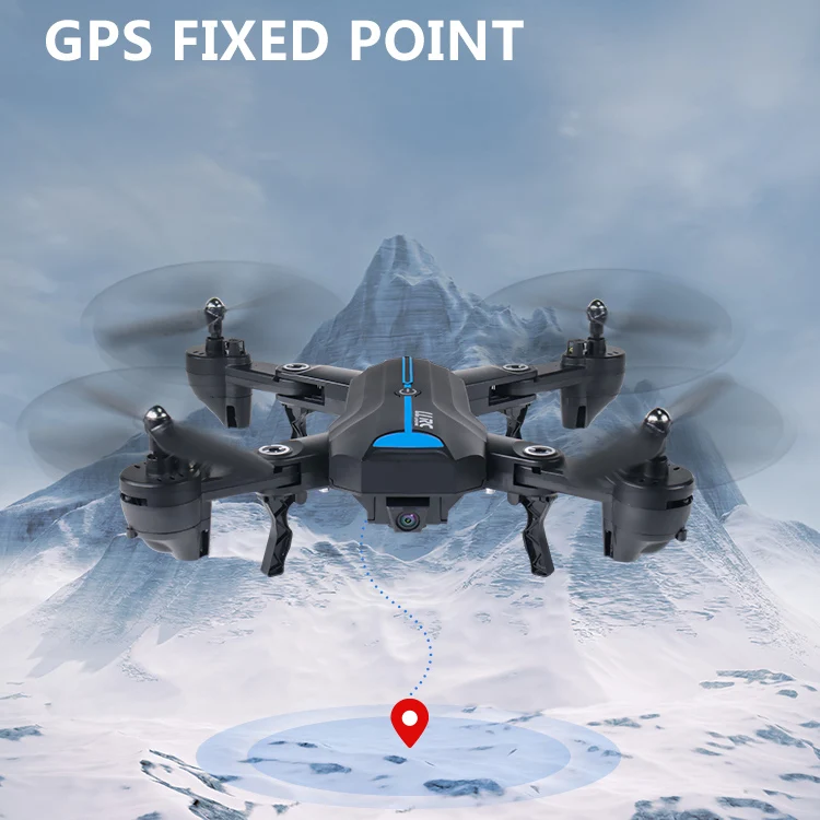 Impulls A6 GPS HD 2MP/5MP Wide Camera Drone With Follow Me Helicopter Surround Flght Quadcopter 3 Types Mode Return-to-home FSWB