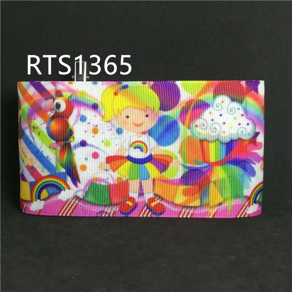 50 ярдов/рулон 3 дюймов 75 мм модный напечатанный grosgrain лента RTS1316