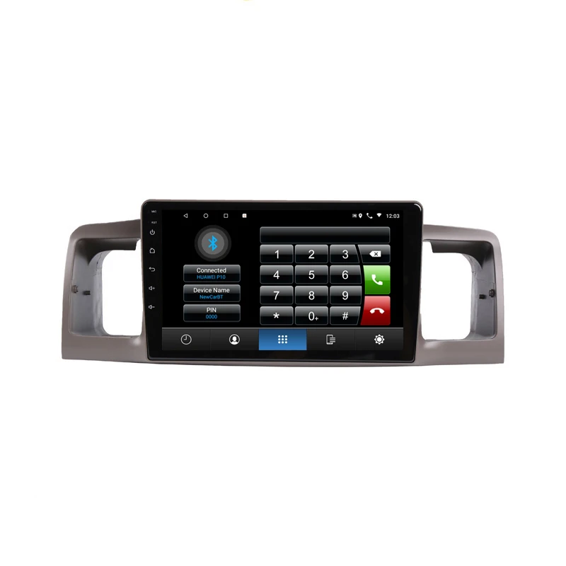Excellent 9" 4G RAM 8 cores Android Car DVD GPS Navigation For Toyota Corolla EX Corolla E120 audio stereo car radio stereo bluetooth 3