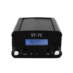 Новый 1 W/7 W ST-7C 76-108 MHZ стерео PLL fm-передатчик радиовещательная радиостанция