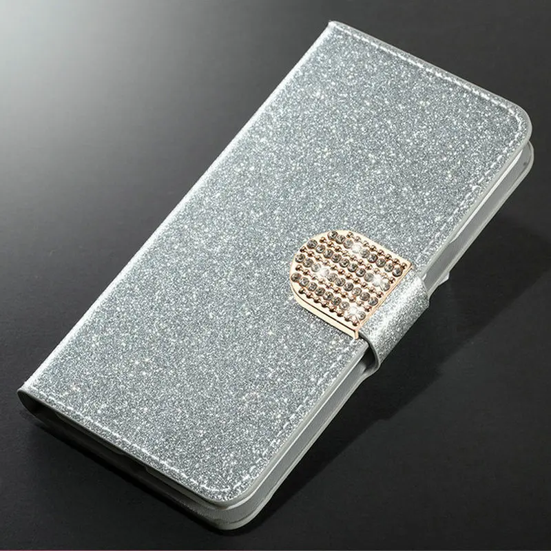 Роскошный модный блестящий чехол для samsung Galaxy J3 J320 Чехол-книжка с бумажником