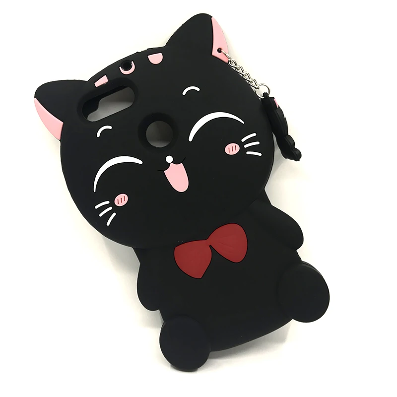 

3D Cartoon Unicorn Cat Case For Huawei P20 Pro P10 P10lite P9 Lite 2017 P8 Lite Y7 Y5 2017 Y6 2018 P Smart Cute Soft Phone Cover