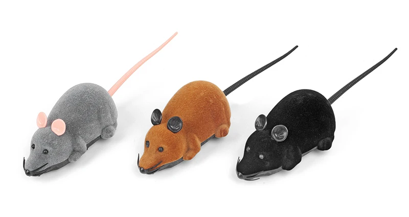 3-color wireless electronic remote control mouse, pet cat toy, remote control mouse animal interactive pet toy