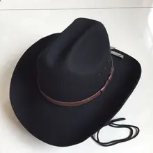 Шерстяная фетровая шляпа с большими полями для взрослых, модная шерстяная фетровая джазовая шляпа для мужчин и женщин, ковбойская Кепка s на осень и зиму, Трилби, Еврейская шляпа B-8132