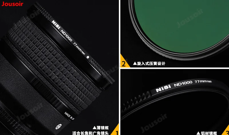 Серое зеркало плотности nd зеркало NC ND8 ND64 ND1000 Micro SLR камеры фильтр 67 мм 72 мм 77 мм 82 мм уменьшение света зеркало CD50 T03