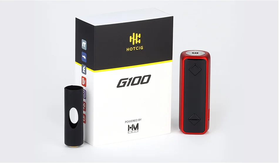 Hotcig G100 TC Box MOD с 0,5 г-жа быстрой стрельбы и Мощность по 1865/20700/21700 Батарея Vape Mod