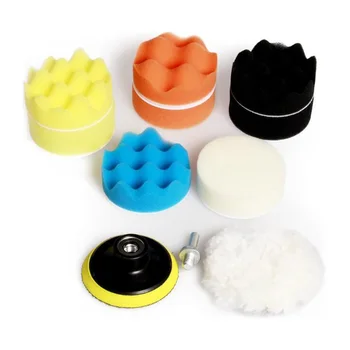 

11Pcs/Set 3 inch Buffing Pad For Car Sponge Polishing Pad Kit Set For Boat Waxing Pads M10 Drill Adapter Thread Abrasive Tools