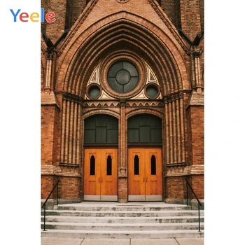 

Yeele Landscape Photocall Vintage Building Door Photography Backdrops Personalized Photographic Backgrounds For Photo Studio
