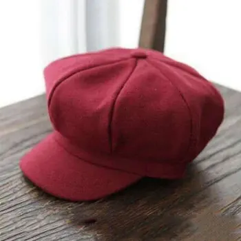

Fashion Baby Hat Children Boy Girl Soft Beret Dome Octagonal Hat Baseball Etiquette Three Colors Optional 2-6Y Toddler Baby Hat