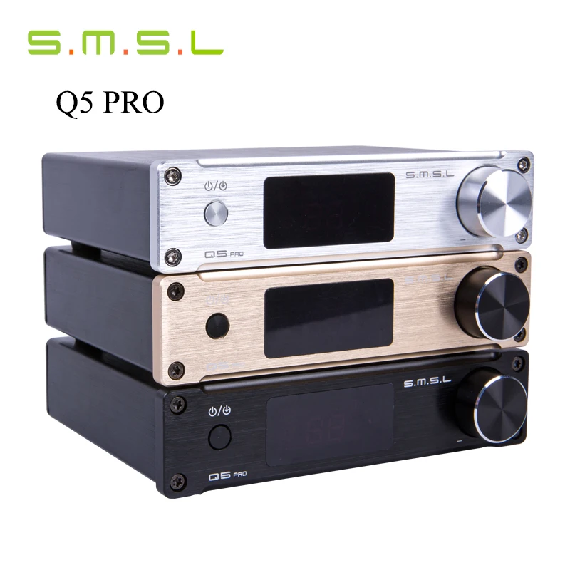 

SMSL Q5 Pro 45W*2 HiFi 2.0 Pure Mini Home Digital Audio Power Amplifier 24bit/96kHz USB DAC/Optical/Coaxial With Remote Control