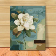 MOLEK DIY картина маслом по номерам акриловые бусинки Холст Картина Лотос Современный домашний декор Настенная картина произведение искусства для гостиной